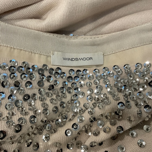 Elegant Cream Sweater with Silver Embellishments - Picture 4 of 10